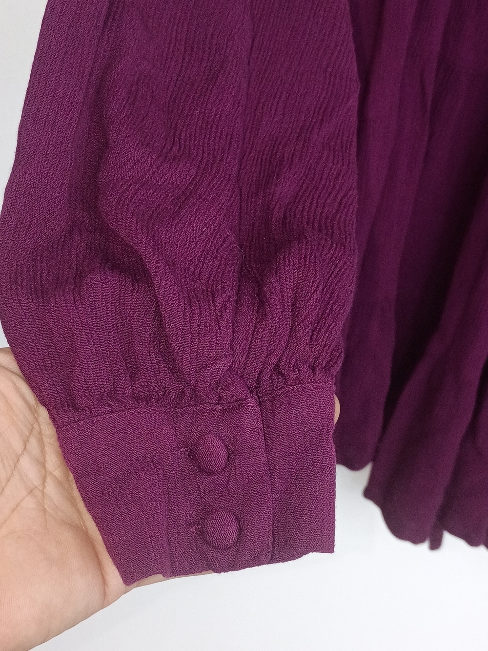 Chelsea & Violet Plum Boho Tie-Back Long Sleeve Mini Dress - Picture 4 of 11